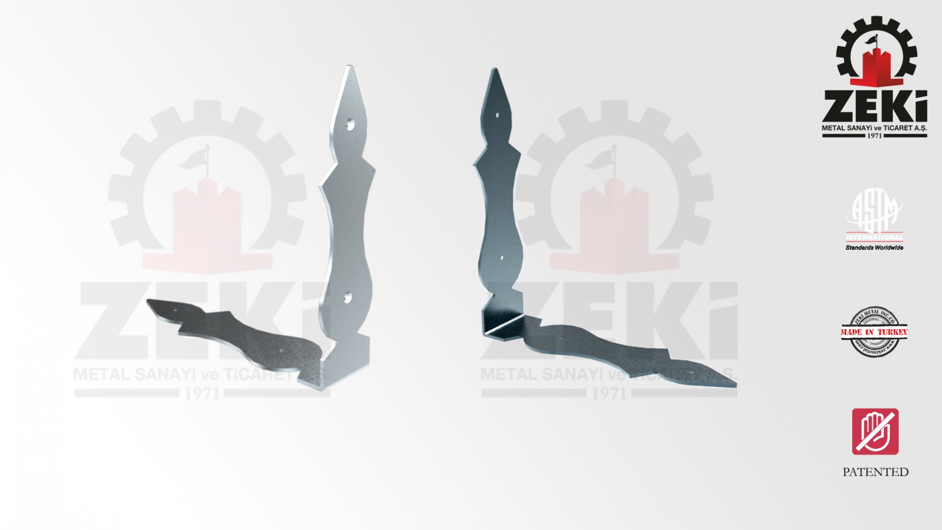 Desenli Köşe Sacı